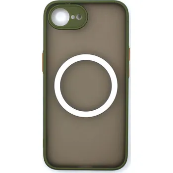 MagSafe silikonový kryt pro iPhone 16E - Zelený