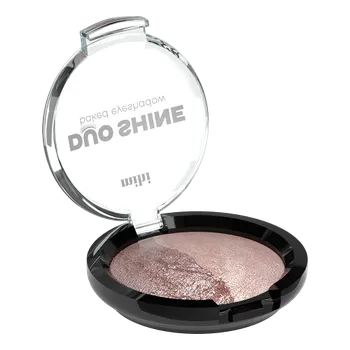 Oční stíny MIHI Eyeshadow Duo třpytivé oční stíny 02 , 1,8g (béžovo-hnědá)