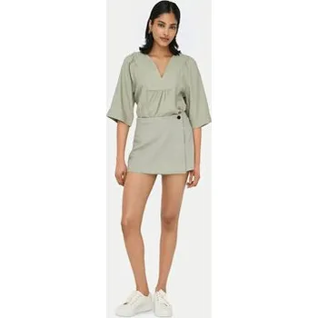 Dámské kraťasy ONLY Sukňošortky Caro 15338905 Zelená Regular Fit XS