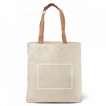 Nákupní taška FERIA. 100% bavlněná taška (180 g/m²) 3 Zadní část, 280 x 200 Digitální Transfer, 13 barvy