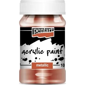 Vodová barva Pentart Akrylová barva metalická PENTART 100 ml BRONZOVÁ