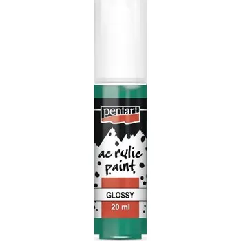 Vodová barva Pentart Akrylová barva lesklá PENTART 20 ml TYRKYSOVÁ