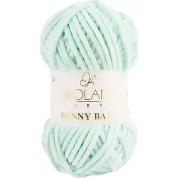 Příze Wolans Bunny Baby 10023 Mint (Žinylková příze Bunny baby Mint)