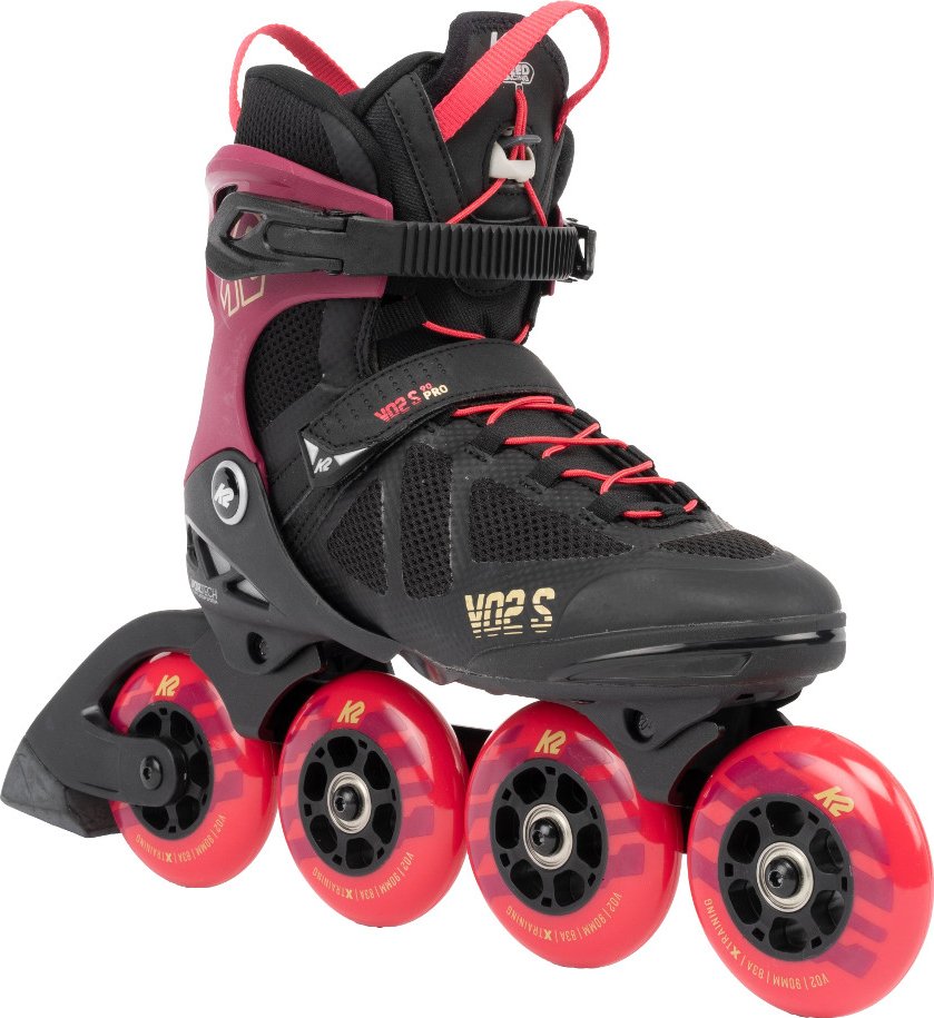 Kolečkové brusle K2 VO2 S 90 Pro W Velikost: MP 260 burgundy/pink