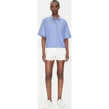 Pánské oblečení Tommy Hilfiger Košile WW0WW44717 Modrá Boxy Fit 32