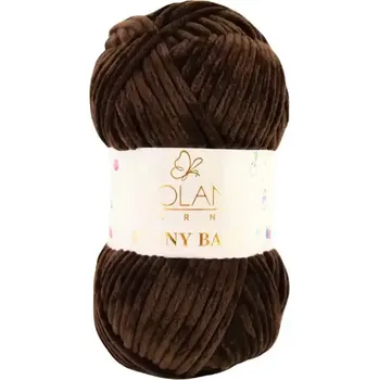 Příze Wolans Bunny Baby 10075 Čokoládová (Žinylková příze Bunny baby Čokoládová)