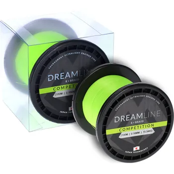 Mikado Pletená Šňůra Dreamline Competition 0.18mm/18.32kg/2100m Fluo Zelená 1 Cívka
