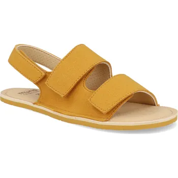 Dívčí obuv Barefoot dětské sandály Muris - Rio mustard žluté Velikost: 32