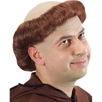Karnevalová paruka Carnival Toys&nbsp;Paruka mnich s pleší hnědá