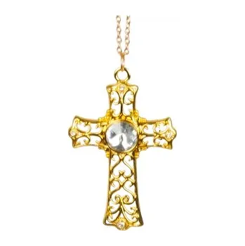 Náhrdelník Boland Náhrdelník kříž zlatý