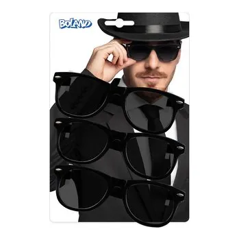 Boland Párty brýle černé blues 3 ks