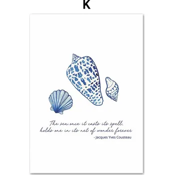 Plakát Plakát s mořskými motivy | Obraz, Plakát - K , 20 x 25 cm bez rámu