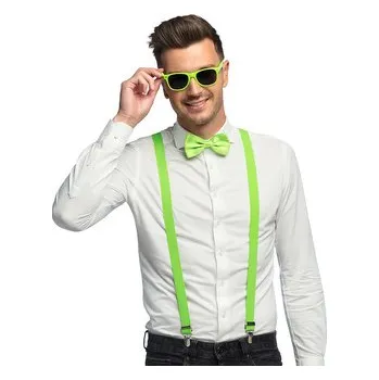 Karnevalový kostým Boland&nbsp;Zelená sada doplňků brýle kšandy motýlek