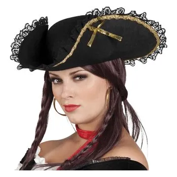 Karnevalový kostým Boland&nbsp;Klobouk pirátka černý