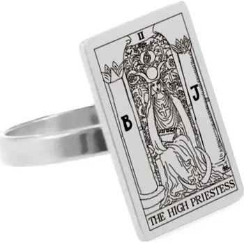 Prsten Ocelový prsten s tarotem | magický amulet - VELKNĚŽKA-202530813 , 7