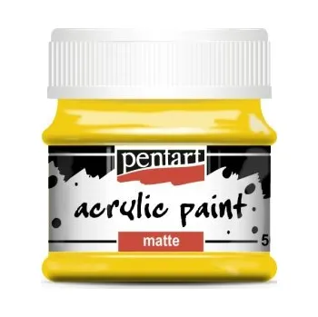 Vodová barva Pentart Akrylová barva matná PENTART 50 ml SLUNEČNÍ ŽLUTÁ