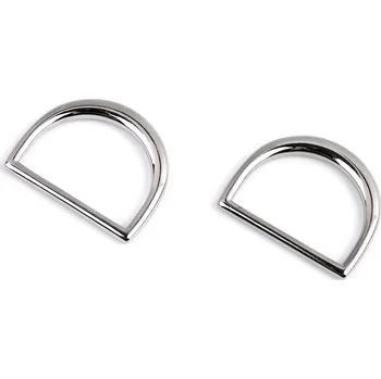 Polokroužek na textil a obuv šíře 20 mm plochý, malé, 1 nikl