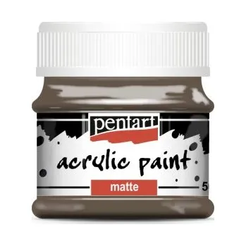 Vodová barva Pentart Akrylová barva matná PENTART 50 ml ZEMĚ HNĚDÁ