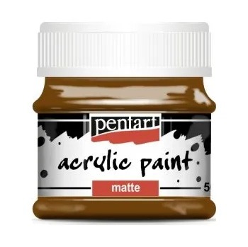 Výtvarná barva Pentart Akrylová barva matná PENTART 50 ml KAŠTANOVÁ