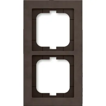 Stavebniny Rámeček dvojnásobný ABB Busch-axcent 2CKA001754A4791 hnědý papír