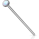Variabilní piercing do nosu, opál 3 mm (bílá)