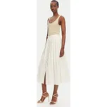 TWINSET Trapézová sukně 251TT2143 Écru Loose Fit 48