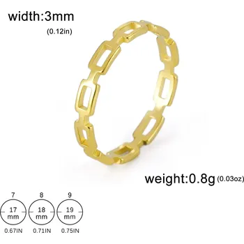 Prsten Ocelový prsten | módní šperk - Styl 13 zlatý , 7