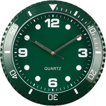 Hodiny Retro tiché nástěnné hodiny do obýváku | nástěnné hodiny, hodiny na zeď - Zelený