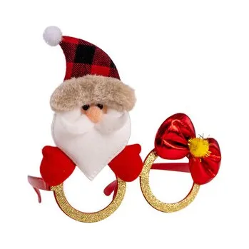 Karnevalový kostým Carnival Toys&nbsp;Vánoční brýle se Santou a mašlí