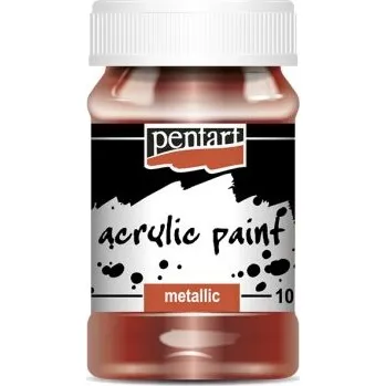 Vodová barva Pentart Akrylová barva metalická PENTART 100 ml BORDÓ