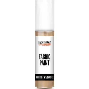 Speciální výtvarná barva Pentart Barva na světlý a tmavý textil PENTART 20 ml OŘÍŠKOVÁ