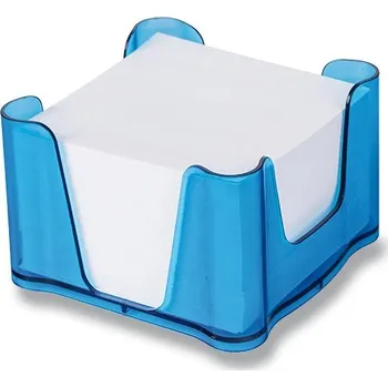 Zásobník Office s papírem - modrý, transparentní