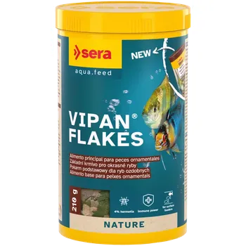 Krmivo pro rybičky Sera Vipan Flakes 1 l velké vločky (Sera Vipan Flakes 1000ml XL krmení pro akvarijní rybičky)