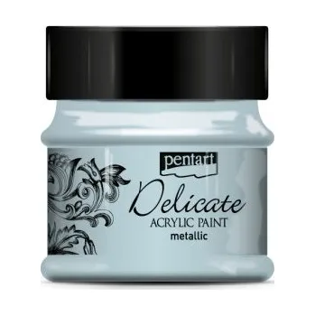 Vodová barva Pentart Akrylová barva delikátní metalická PENTART 50 ml MODROSTŘÍBRNÁ