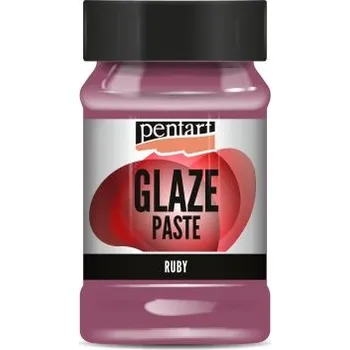Vodová barva Pentart Glazovací pasta PENTART 100 ml RUBÍNOVÁ