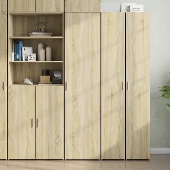přebalovací pult a komoda Skříň highboard dub sonoma 45 x 42,5 x 185 cm kompozitní dřevo Hnědá3281408