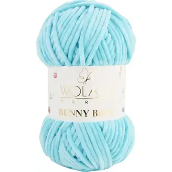 Příze Wolans Bunny Baby 10013 Tyrkysová (Žinylková příze Bunny baby Tyrkysová)