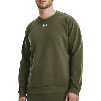 Pánská mikina Mikina Under Armour UA Rival Fleece Crew-GRN 1379755-390 Velikost 3XL