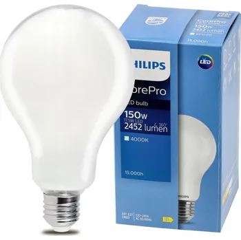 Žárovka Berge LED žárovka Philips E27 - 17,5W - 2452lm - 4000k Corepro Premium