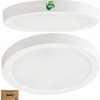 Berge Přisazené LED stropní svítidlo 18W - 1980lm - 4000k - bílý kruh