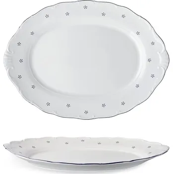 G.Benedikt 1882, Karlovy Vary Mísa oválná 28cm Verona Valbella modrá D9417