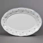 G.Benedikt 1882, Karlovy Vary Mísa oválná 36 cm Benedikt Valbella modrá D9417