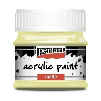Vodová barva Pentart Akrylová barva matná PENTART 50 ml VINTAGE ŽLUTÁ