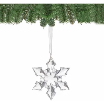 Vánoční ozdoba SPRINGOS Vánoční ozdoba - Křišťálová vločka 5cm