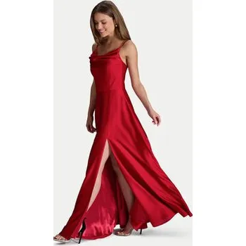 Dámské šaty Swing Večerní šaty 5AI13600 Červená Slim Fit 46