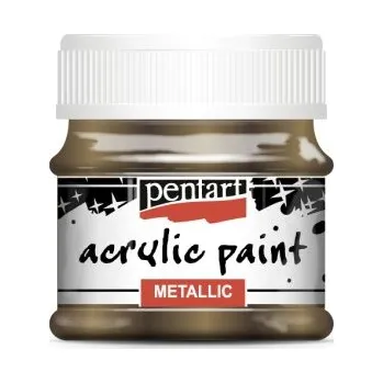 Vodová barva Pentart Akrylová barva metalická PENTART 50 ml TŘPYTIVÁ ZLATÁ