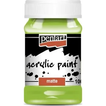 Vodová barva Pentart Akrylová barva matná PENTART 100 ml ZELENÁ JABLKO