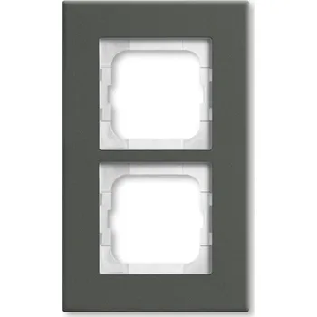 vypínač Rámeček dvojnásobný ABB Solo carat 2CKA001754A4821 antracitový porcelán