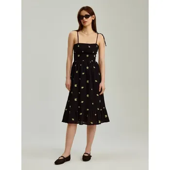 Dámské šaty Květinové midi šaty - L - House - vícebarevná - 244ED-MC1