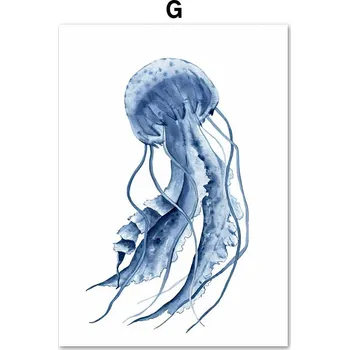 Plakát Plakát s mořskými motivy | Obraz, Plakát - G , 50 x 75 cm bez rámu